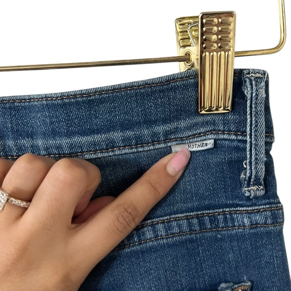 MOTHER Insider Not Rough Enough Crop Frayed Jeans - Picture 4 of 7